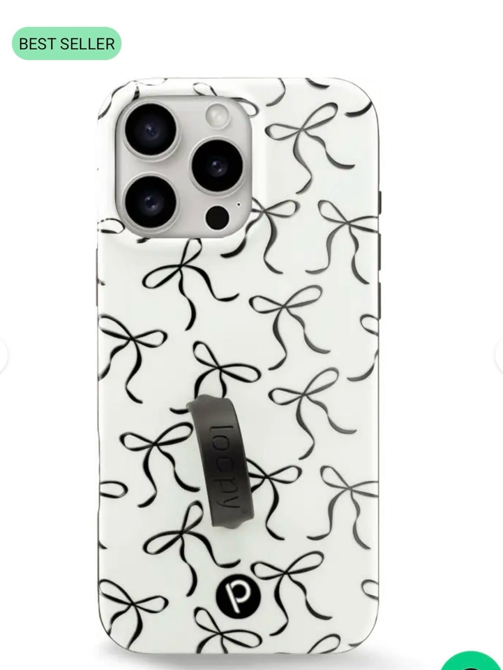Loopy Case Excellent Condition iPhone 16 Pro Max Case in Black Bows